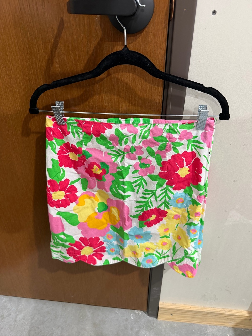 Lilly Pulitzer Bright Floral Mini Skirt in Pink, Green & Yellow